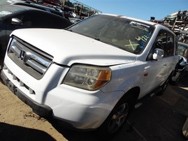 2008 Honda Pilot EX-L White 3.5L AT 4WD #A22556